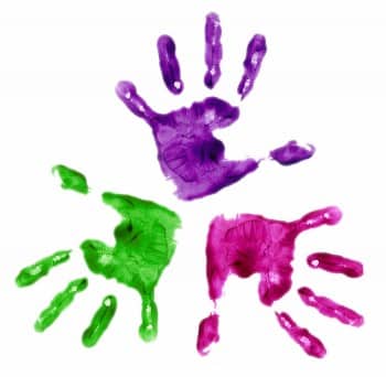 three handprints